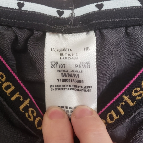 Heartsoul Pewter Lowrise Flare Leg Scrub Pants - Picture 2 of 3